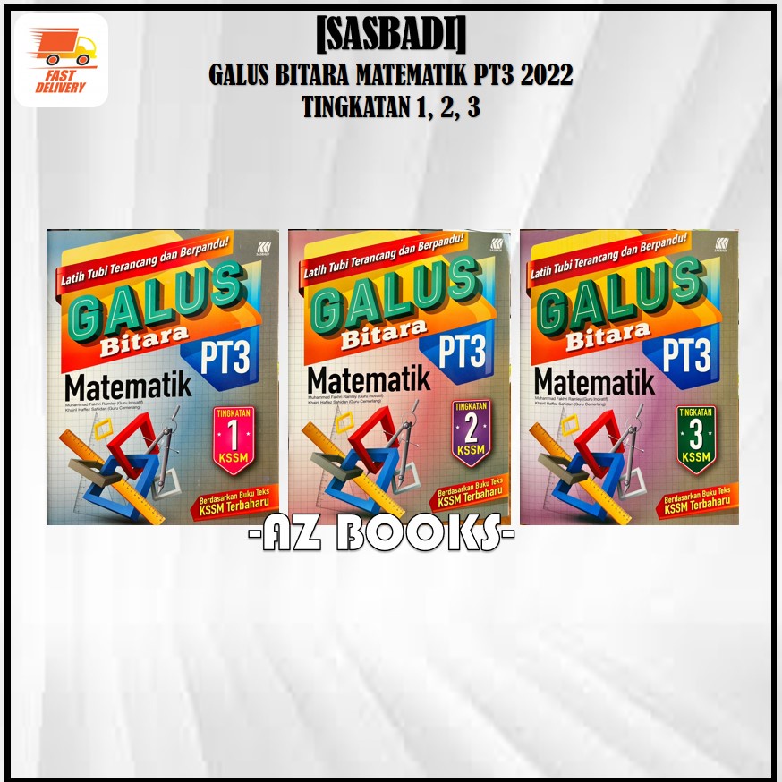 Buy [AZ] SASBADI BUKU LATIHAN GALUS BITARA MATEMATIK PT3 KSSM 2022