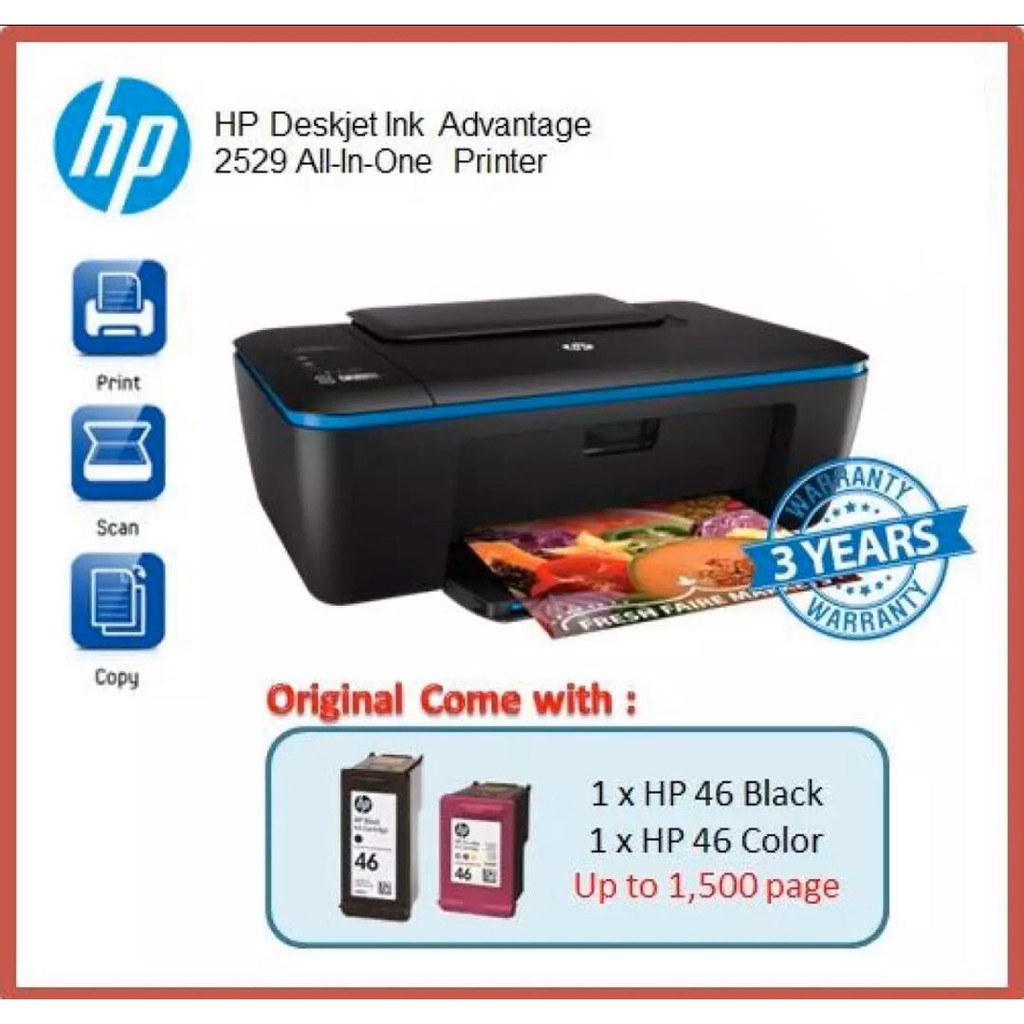 Hp deskjet ink advantage 2529 как сделать копию