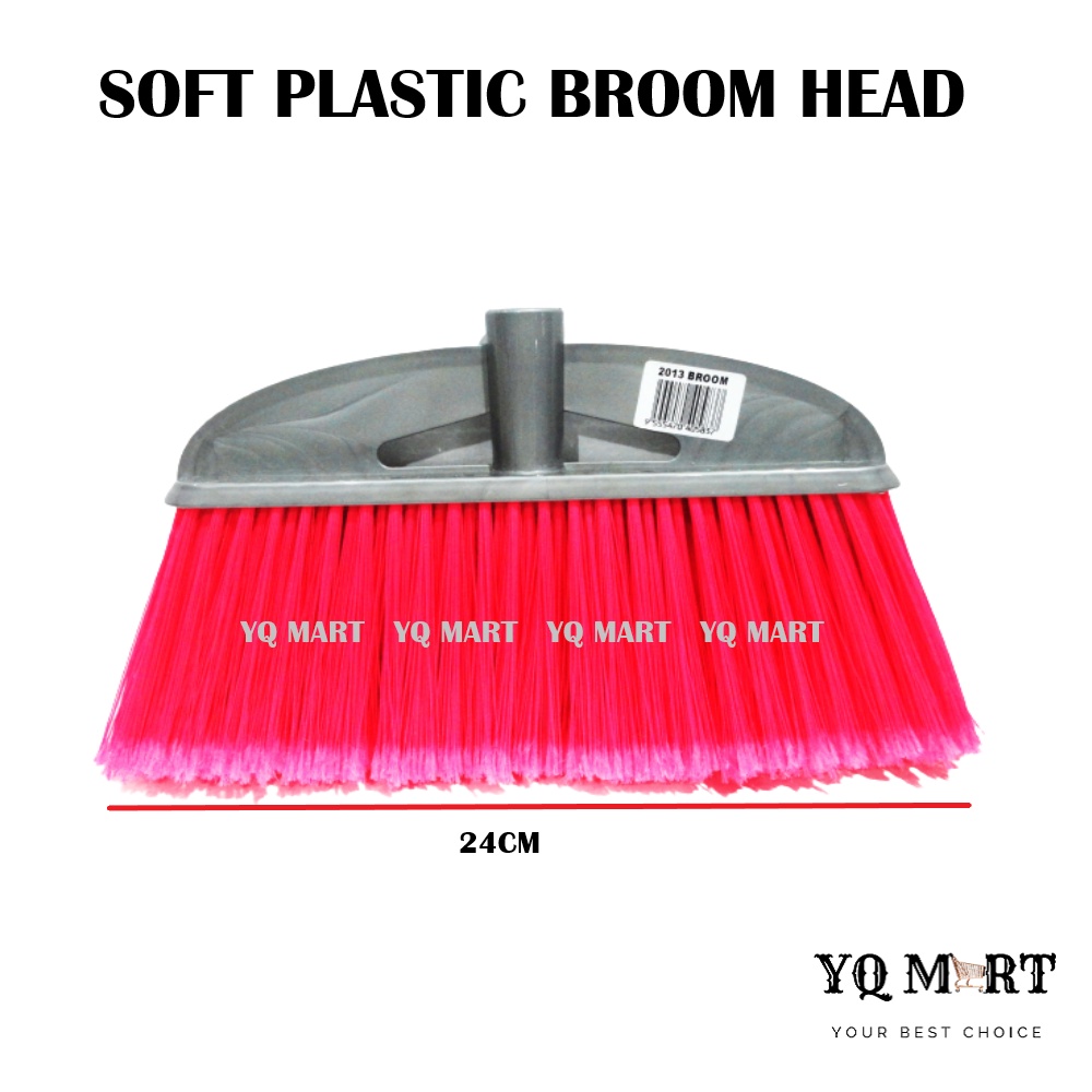 Soft Plastic Nylon Broom Head/Penyapu Lantai Bulu Nylon/Nilon Lembut