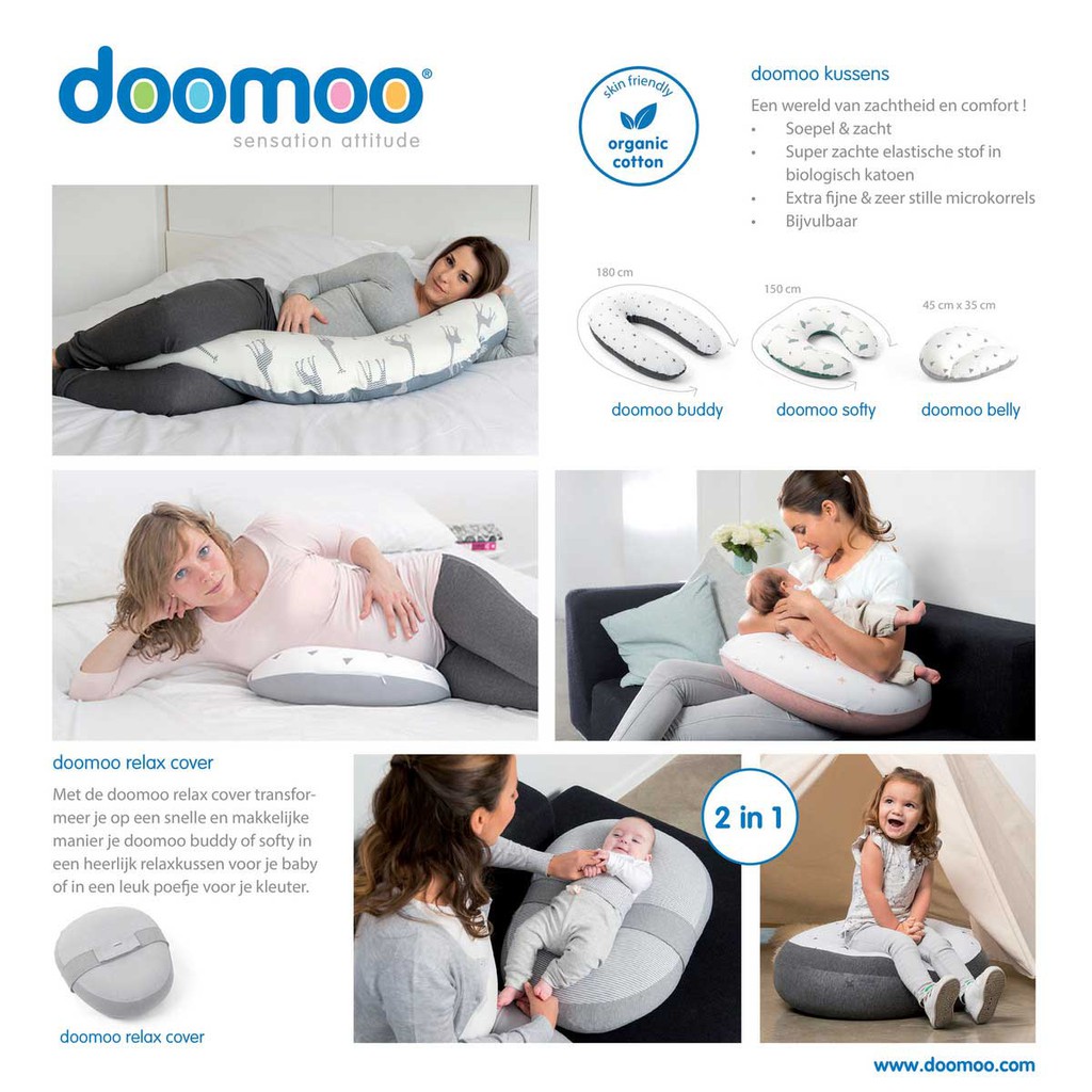 Doomoo Buddy Nursing Pillow v9306.1blu.de