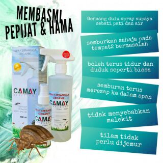 CAMAY REPELLENT SPRAY ORGANIK UBAT KUTU, UBAT KUTU KUCING 