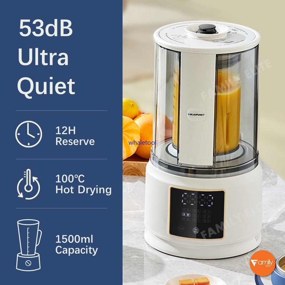 Blaupunkt Ultra Quiet Food Processor Soymilk Machine Automatic Juicer