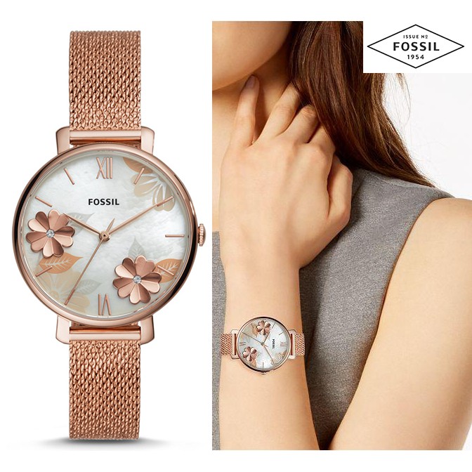 jam fossil rose gold