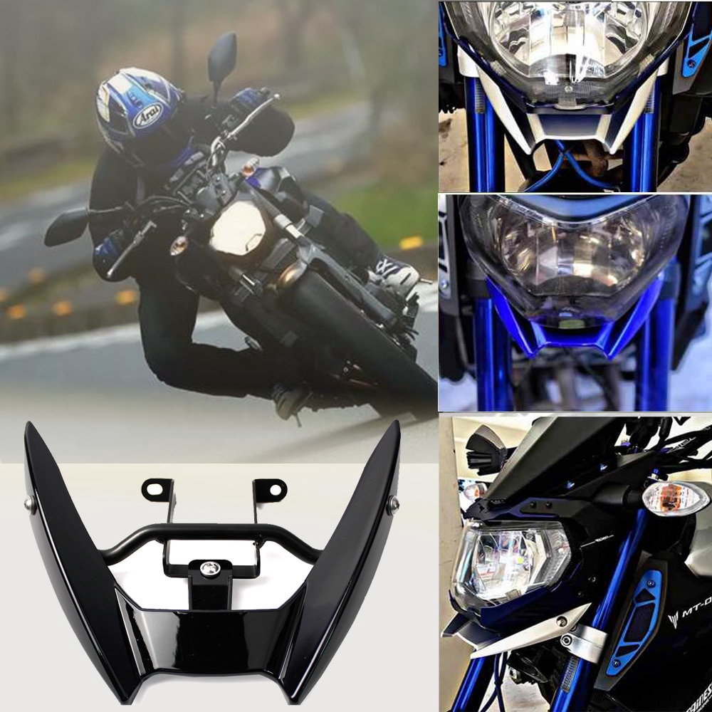 Yamaha FZ09 MT09 Carbon Fiber Fibre Turn Signal Headlight Holder Mount Bracket Fairings 2014-2016 