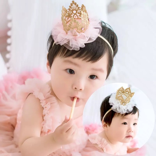baby princess crown headband