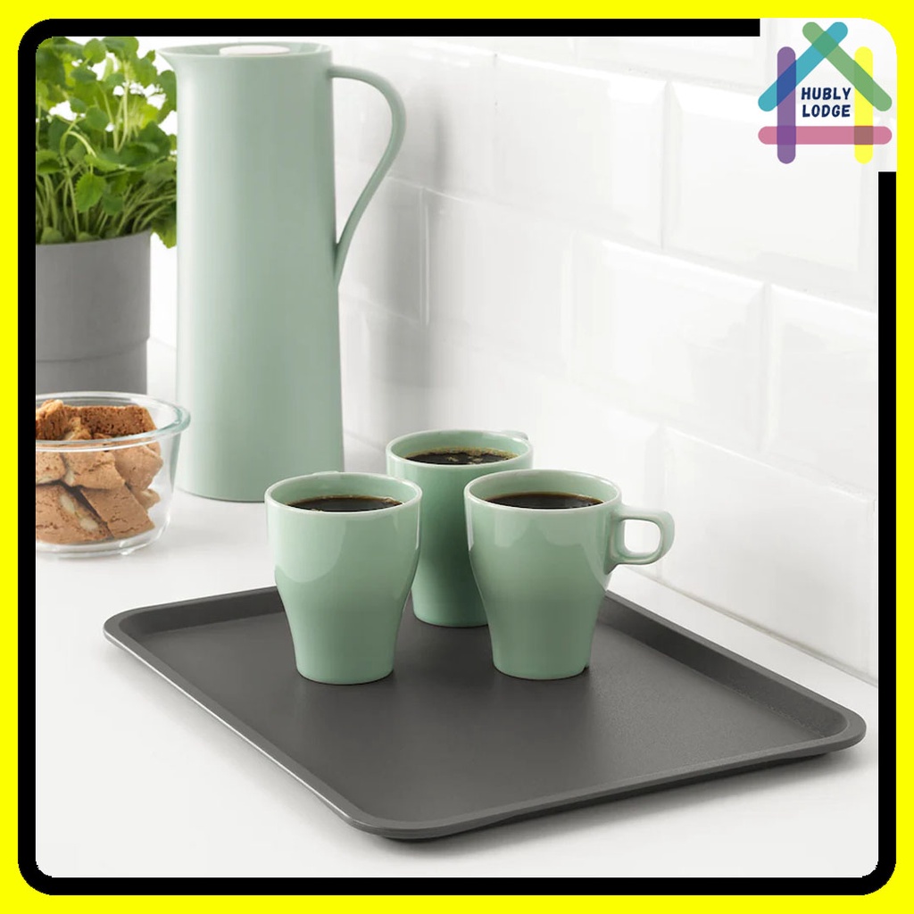 IKEA SERVING TRAY TILLGANG TRAY 37x29cm GREY SERVEWARE IKEA DULANG
