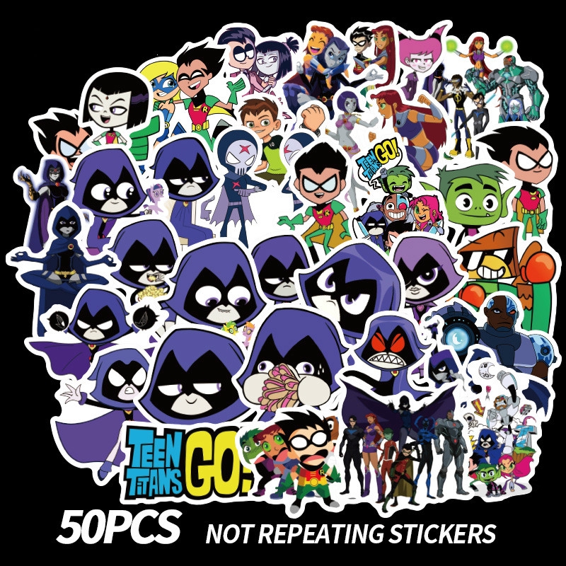 Teen Titans Decal Stickers Assorted Lot of 25 Pieces