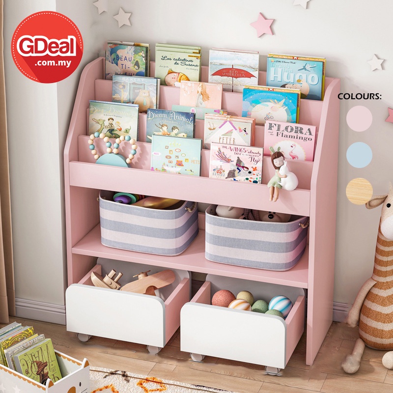 GDeal Bookshelf Children Book Rack Simple Kindergarten Storage Rack