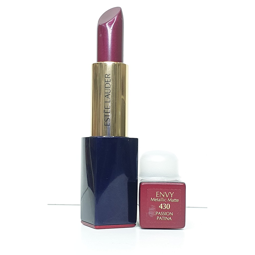 ESTEE LAUDER ENVY METALLIC MATTE PASSION PATINA (430) LIPSTICK (TESTER