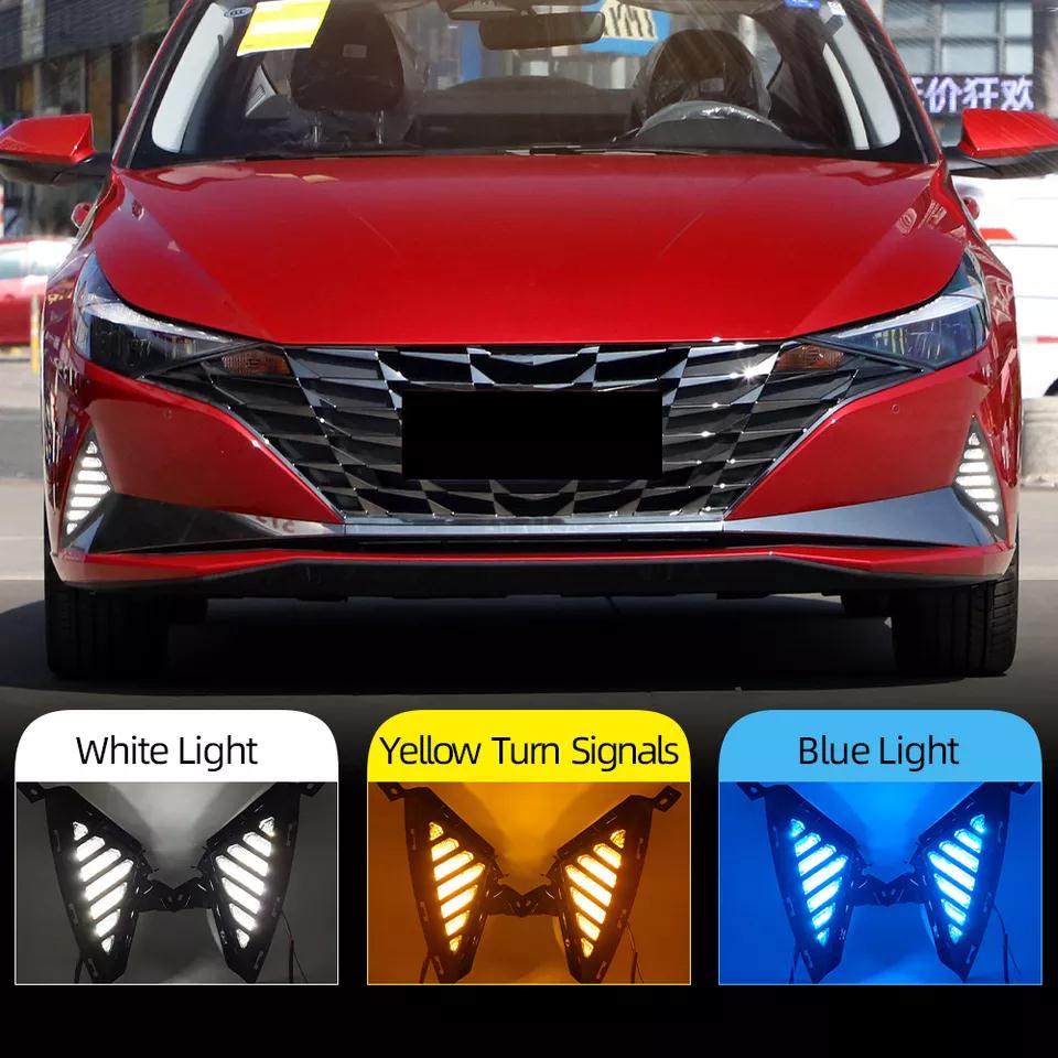 Car Flashing 1 Set Car DRL For Hyundai Elantra 2020 2021 2022 LED