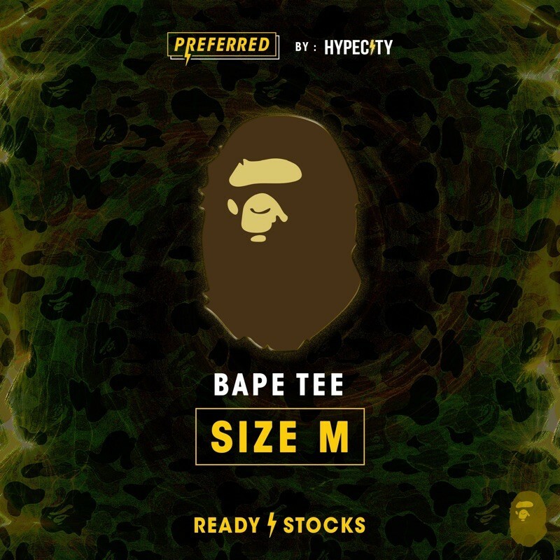 Bape (M) Size Collection Tee | Shopee Malaysia
