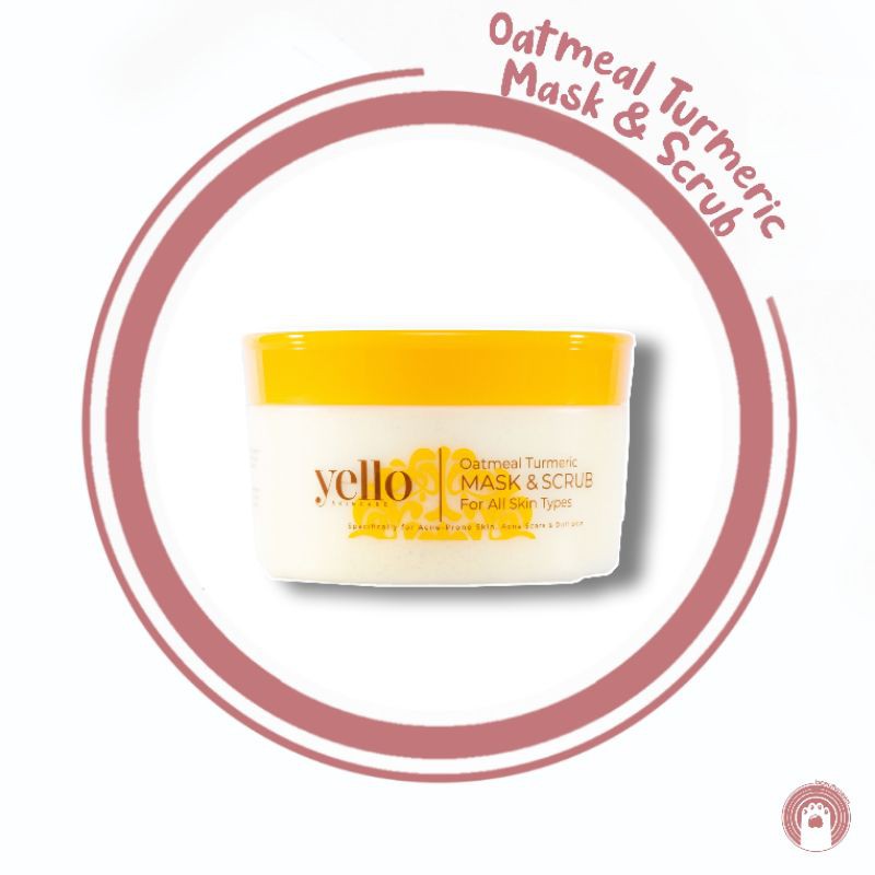 Download Yello Oatmeal Turmeric Mask Scrub Otms Free Postage Shopee Malaysia PSD Mockup Templates