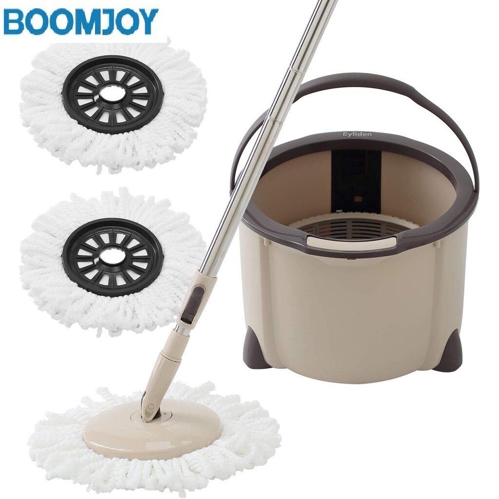 READY STOCK In Malaysia BOOMJOY Single Spin Mop, Powerful Mop Lantai ...