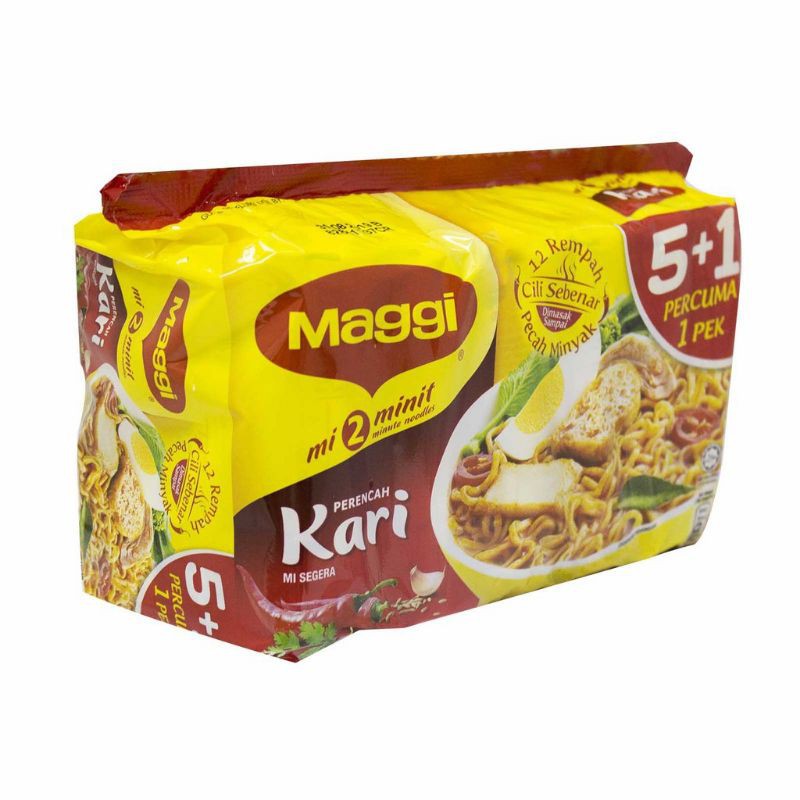 Maggi Instant Noodles Curry 5 1 Packs X 79g Shopee Malaysia