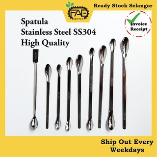 Spatula stirrer stainless steel 304 Lab Laboratory foods grade herb powder chemical sampling