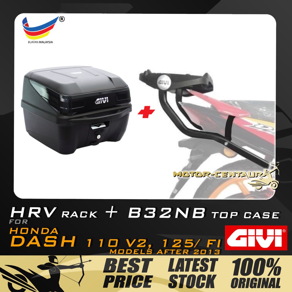 Set Kombo Kotak Box Givi B Nb Top Case Givi Honda Wave Dash V