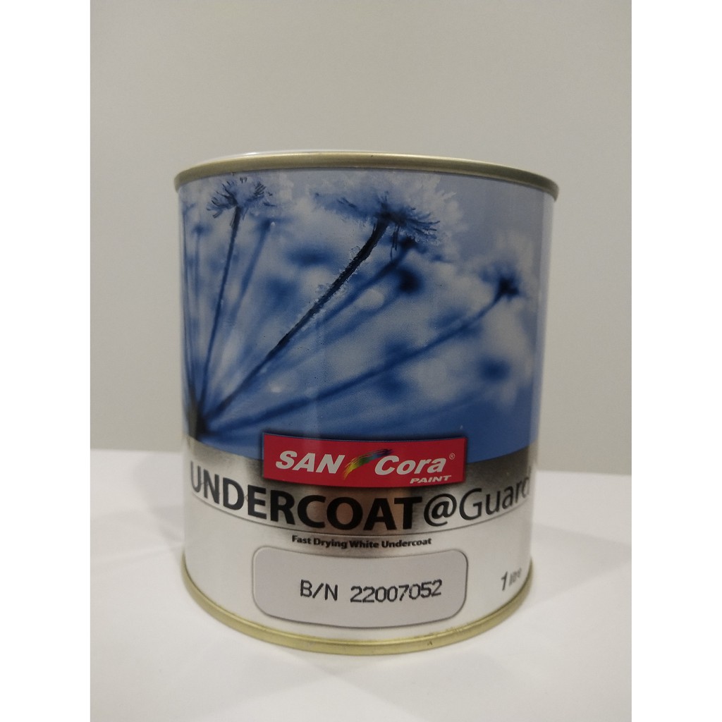 (1 Litre) SANCora UndercoatGuard white paint for wood & metal