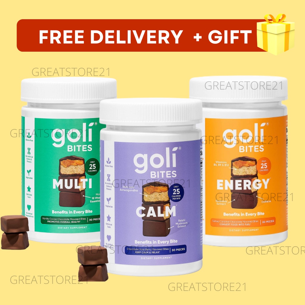 GOLI Chocolate Bites 30s Multivitamin Bites / Energy Bites