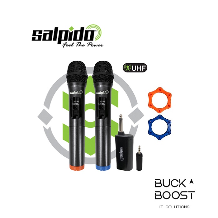 Salpido DWM-03 Professional UHF Wireless Microphone with Rechargeable Receiver