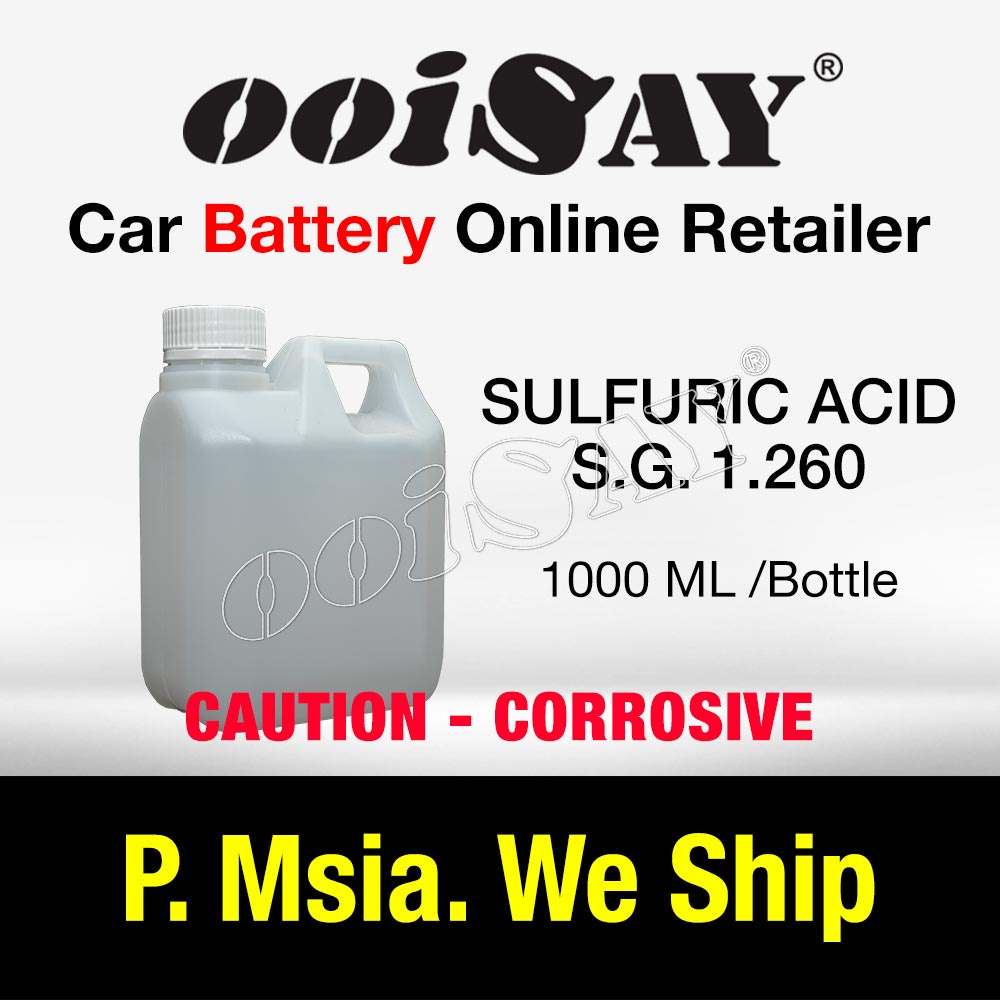 Buy Dilute Sulfuric Acid Battery Lead Acid Maintenance Free S G 1 260 Car Battery Seetracker Malaysia