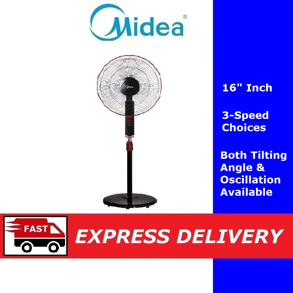 Midea Stand Fan 16 Mf 16fs10n Mf 16fs18c Wt Kipas Berdiri 站立风扇 Hph Shopee Malaysia