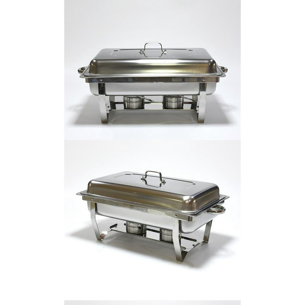 STAINLESS STEEL CHAFING DISH FOOD WARMER SERVING TRAY BUFFET TRAY