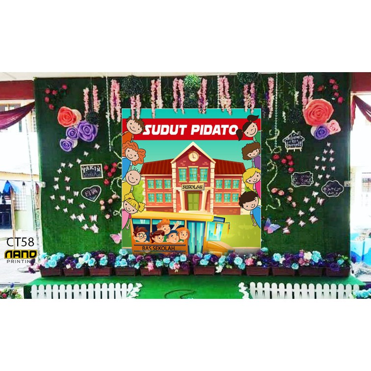 Backdrop Sudut Pidato Bahasa Melayu Sbp05 Shopee Malaysia