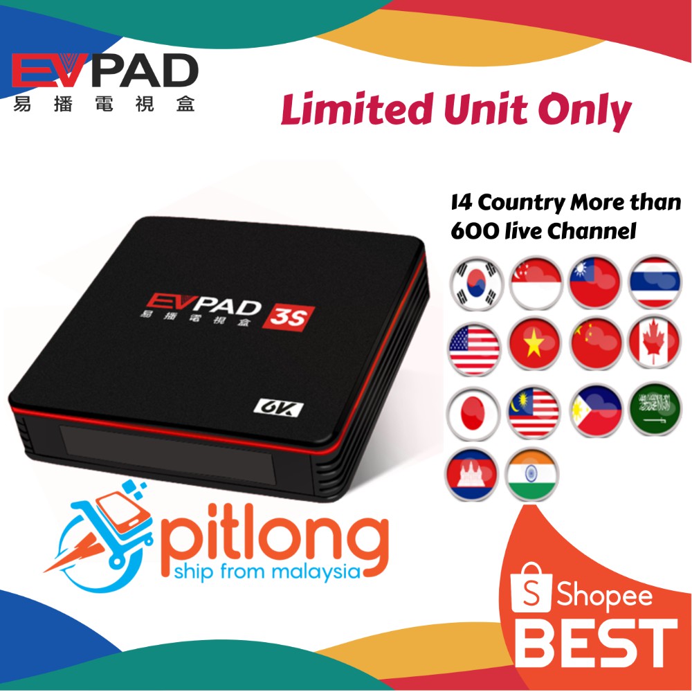 Ready Stock Third Gen 2019 Evpad 3s 2gb 8gb 2gb 16gb Mcmc Eplay 3r 6k Smart Tv Box 1 Year Warranty Shopee Malaysia