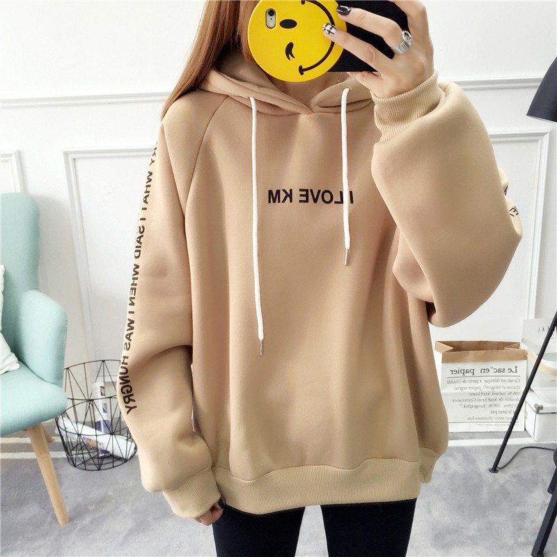 Little C Ready Stock Korean Style Fashion Cool Couple Hoodie Sk Letters Printed Loose Hoodie 180b03 Shopee Singapore