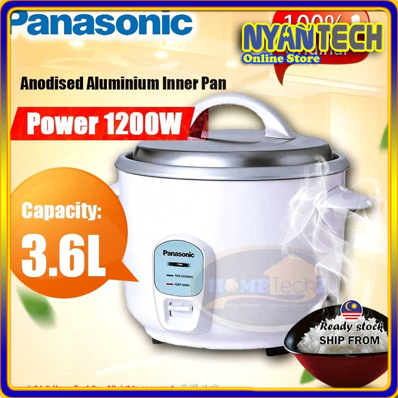 Panasonic Conventional Rice Cooker 3.6L SRWN36 (White) Shopee Malaysia