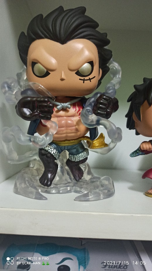 Ready Stock Funko Pop Animation One Piece Luffy Gear 4 Metallic Special Edition Shopee Malaysia