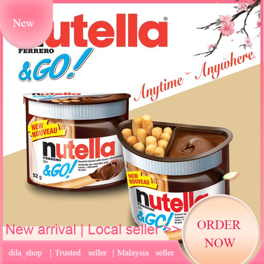 NUTELLA & GO Hazelnut Spread With Cocoa+Breadstick (coklat Nutella ...