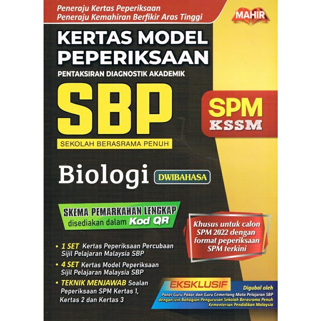 Mahir Kertas Model Peperiksaan Sbp Dwibahasa Format Spm 2022 Koleksi Kertas Percubaan Sekolah Berasrama Penuh Shopee Malaysia