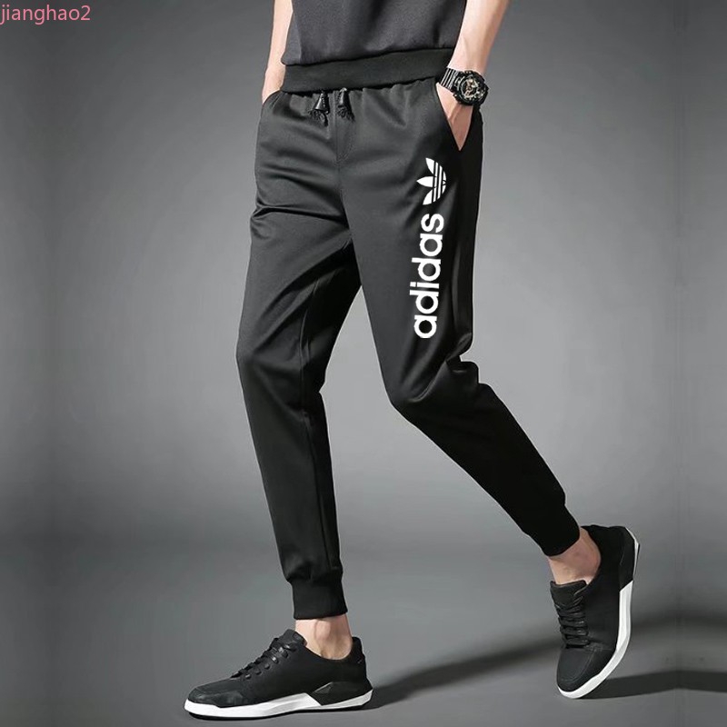 adidas joggers black mens