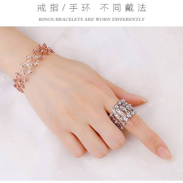 Lord Of The Rings Ring Net Celebrity Ring Female Tide Bracelet Two In One Change Bracelet Dual Use Type Vibrato With The Same Magic Ring Adjustable And Retractable Shopee Malaysia