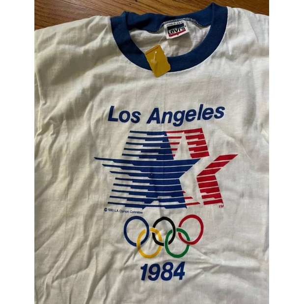 Vtg 80s levis olympic los angeles 1984 tee shirt with in tags | Shopee  Malaysia