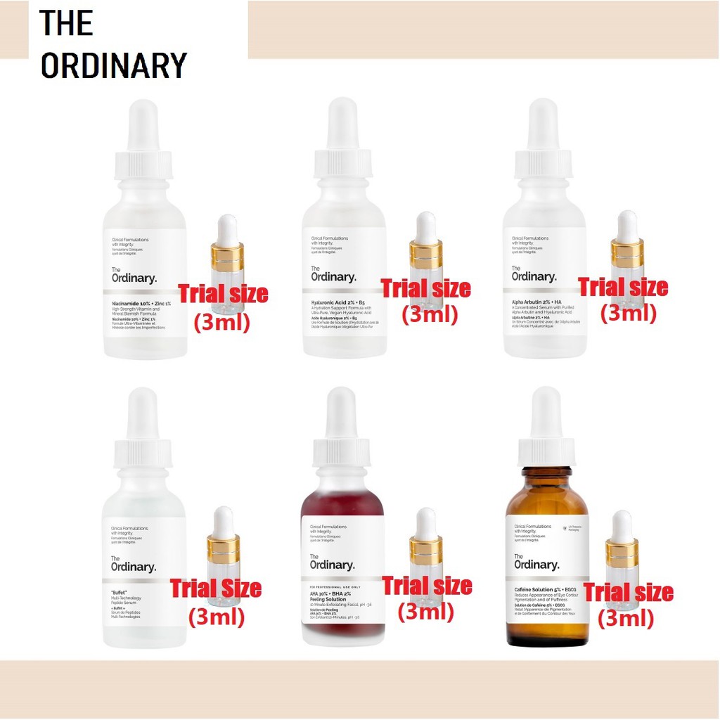 🌸TRIAL PACK 3ML🌸 The Ordinary | Shopee Malaysia