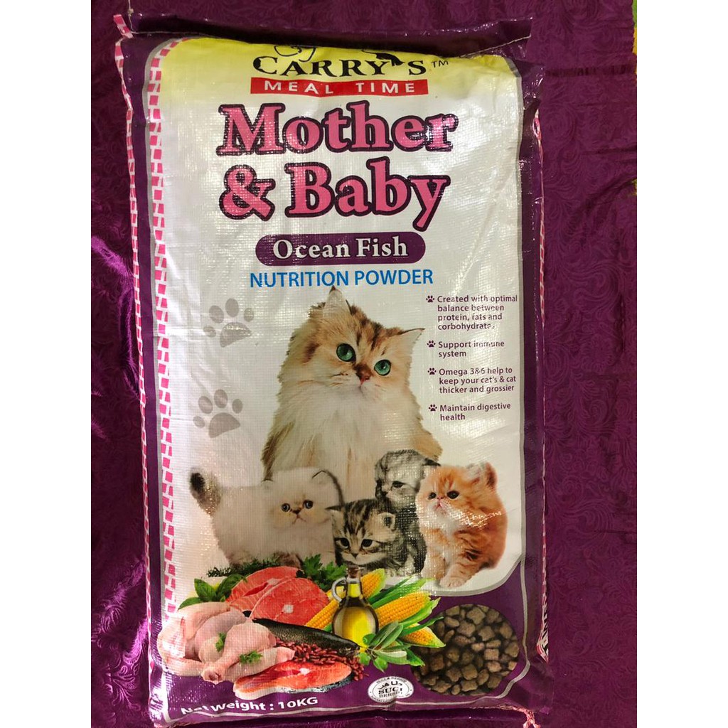 Carry S Mother And Baby Cat Food Makanan Kucing 10kg Shopee Malaysia