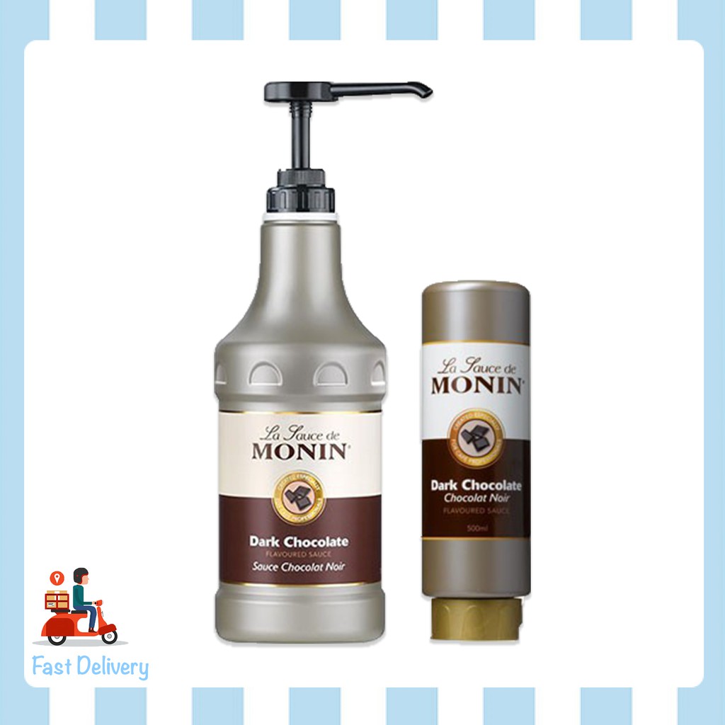 MONIN GOURMET DARK CHOCOLATE SAUCE/ DESSERT SAUCE 500ML/ 1.89LITRE