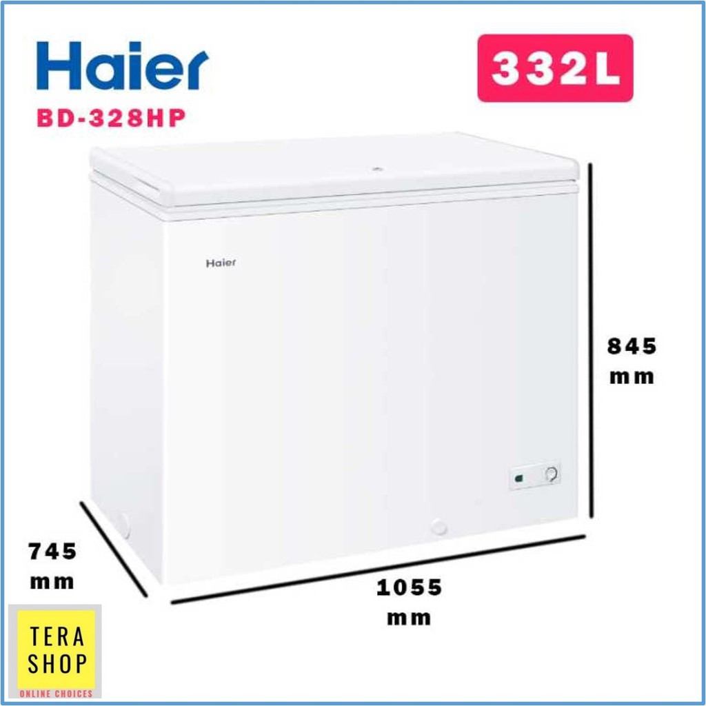 Haier 328hp Chest Freezer 332l Convertible Freezer Fridge Shopee Malaysia