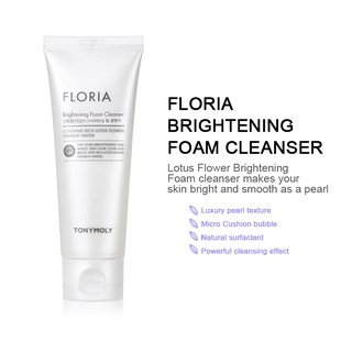 tony moly floria brightening foam cleanser