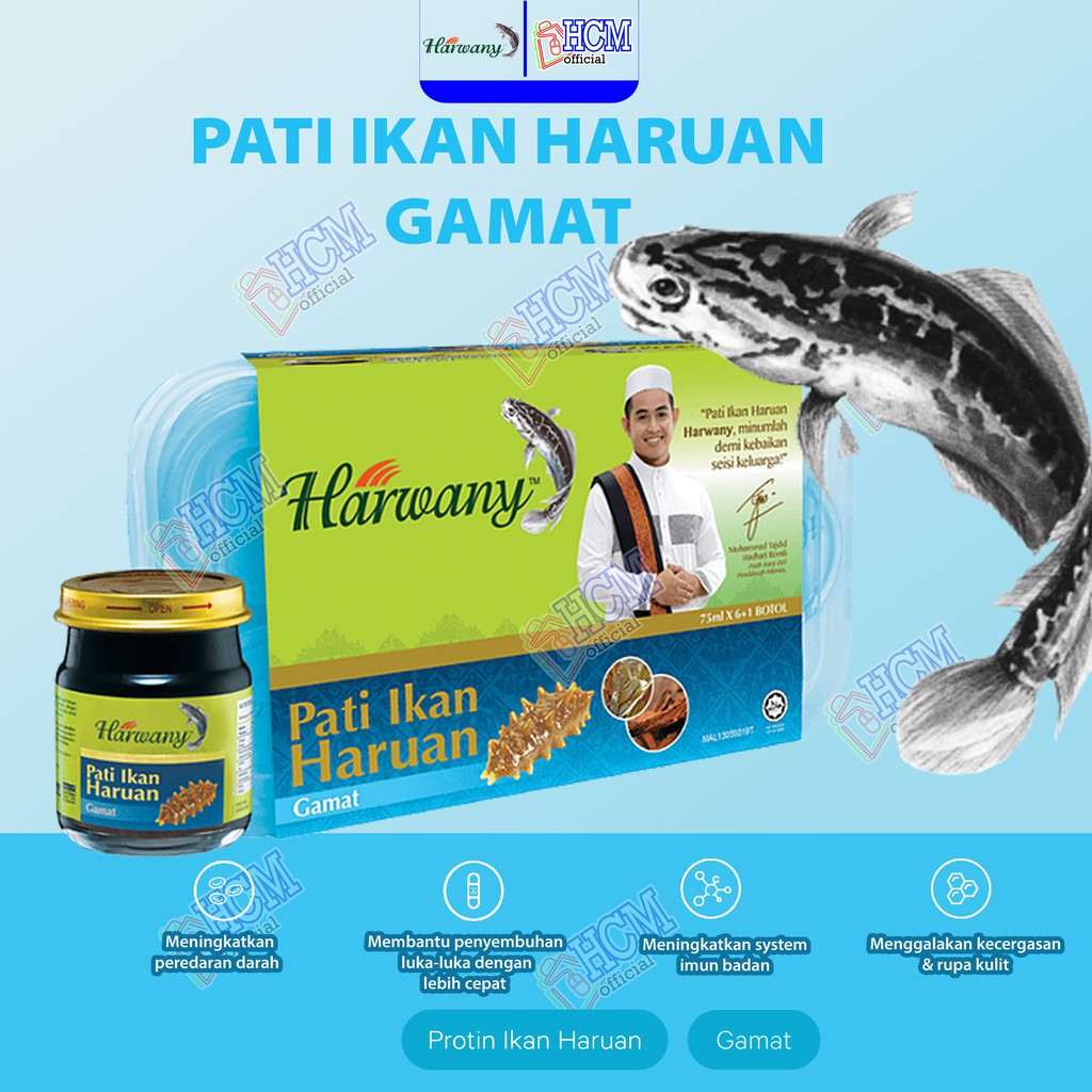 Harwany Pati Ikan Haruan Asli 6 Botol Foc 1 Shopee Malaysia