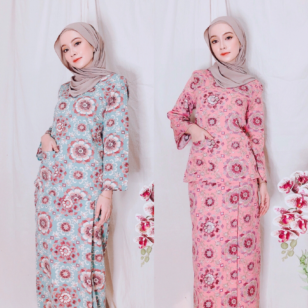  RAYA  2021  Zoe Arissa Baju  Kurung  Raya  Kedah  Floral Pearl 