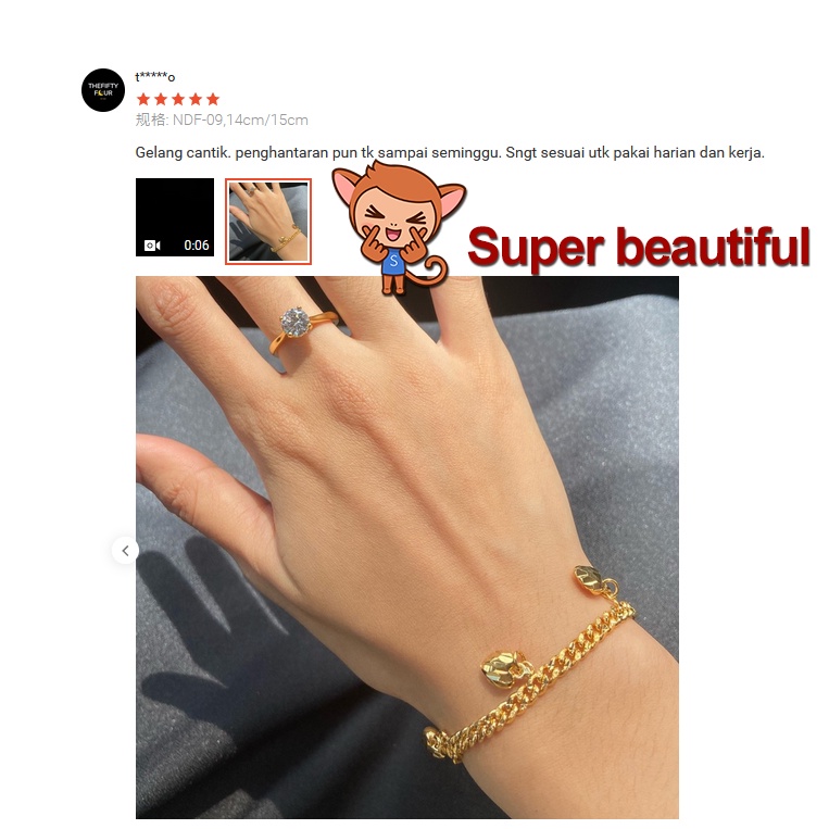 Buy 15 Styles Of Bangkok Gold Women S Bracelet Gelang Tangan Emas Korea Accessories Gelang Seetracker Malaysia