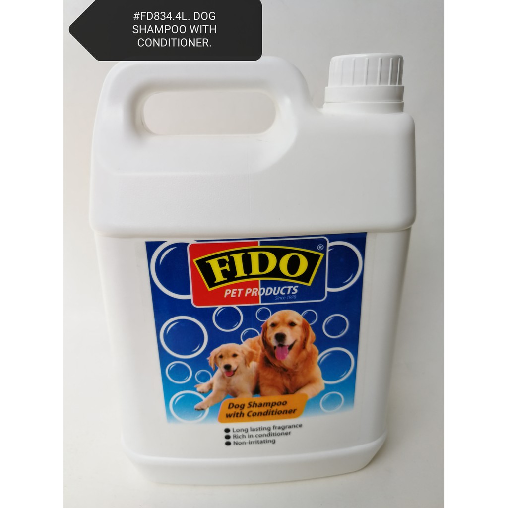 FIDO Dog Puppy Shampoo with Conditioner 4Litre Shopee Malaysia