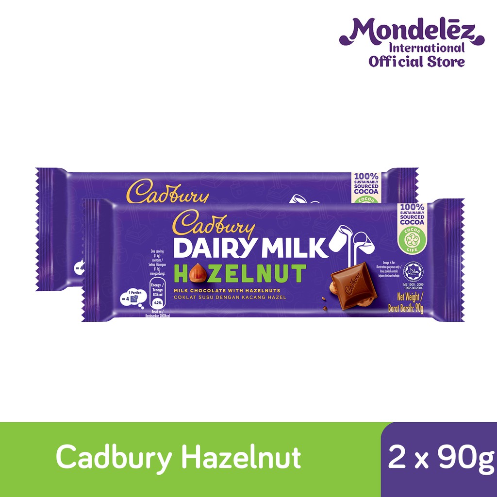 Cadbury Dairy Milk Hazelnut (2 x 90g) Shopee Malaysia