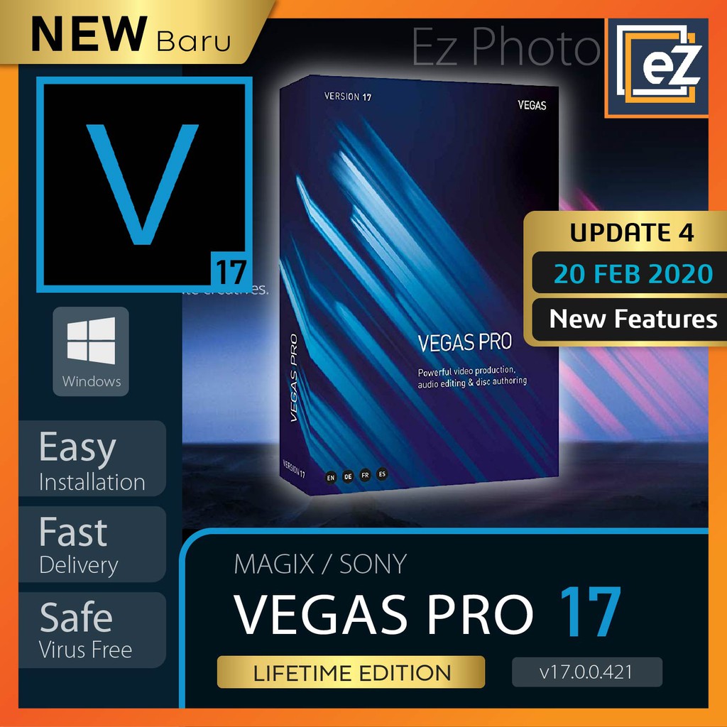 [Latest Update] Sony Vegas Pro 17 Full Version [ Windows OS ] Shopee Malaysia