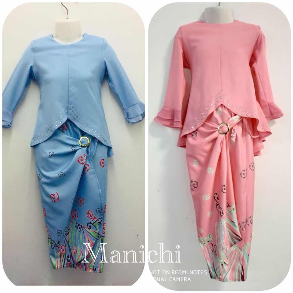  Harga  murah Modern Baju  Budak  Raya Premier sky blue pink 