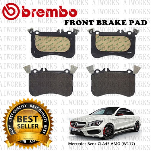 For Mercedes CLA45 AMG 14-17 Front & Rear Disc Brake Pad Set Kit Hella Pagid 