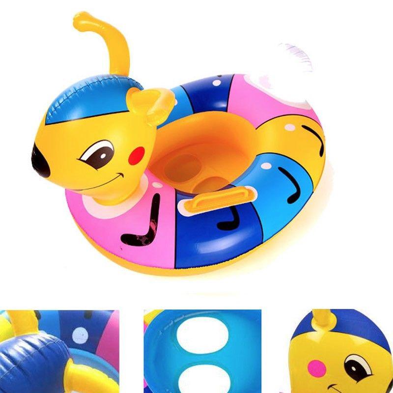 Cute Animal  Design Baby Cartoon Swimming Float Play Water 